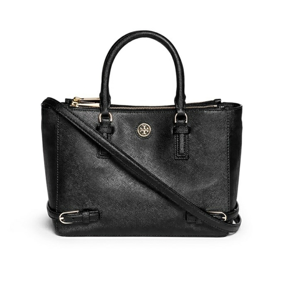 Tory Burch Small Robinson Saffiano Tote - Picture 2 of 6